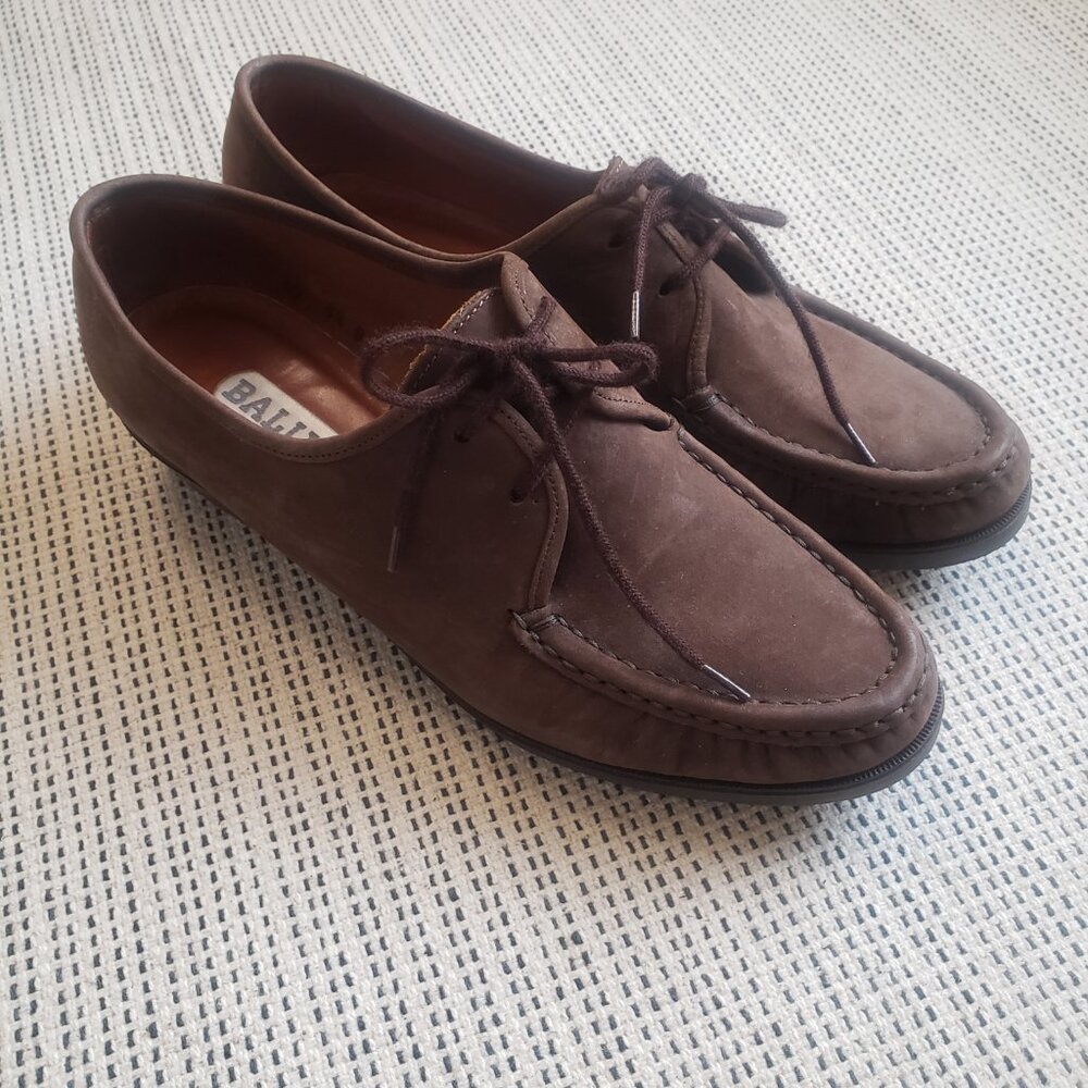 Vintage Bally suede loafers, 7.5